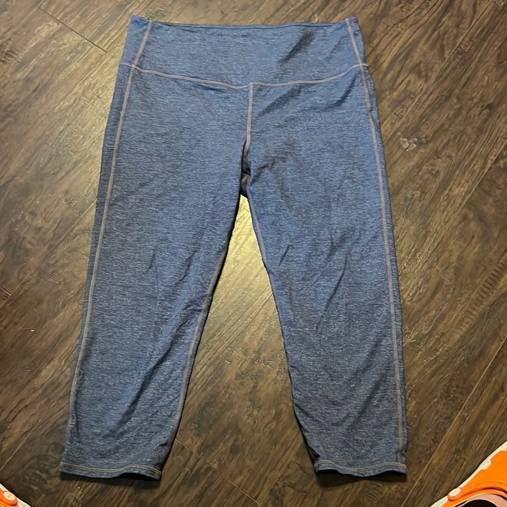 Athleta Women’s Chaturanga Quest Leggings Heathered blue Sz L